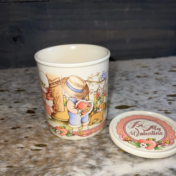 Country Kids 1990 Collectible Coffee Mug- Be my Valentine open see adorable pics - Picture 12 of 16
